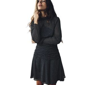 NWOT Zara Black and White Long Sleeve Dress